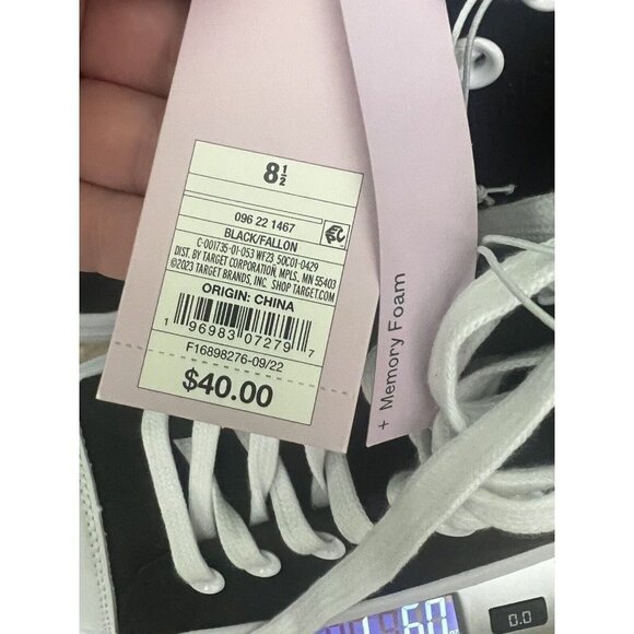 Universal Thread Black High-Top Sneakers with Canvas Upper - Picture 5 of 6